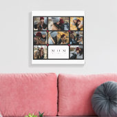 Moderne persoonlijke liefde Je moeder 8 Foto colla Canvas Afdruk (Insitu (Woonkamer))