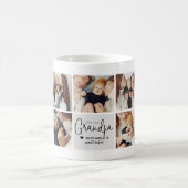 Moderne persoonlijke liefde u opa 9-foto koffiemok (Center)