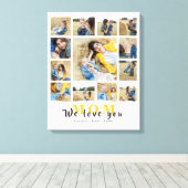 Moderne persoonlijke liefde voor je moeder foto va canvas afdruk (Insitu (Houten vloer))