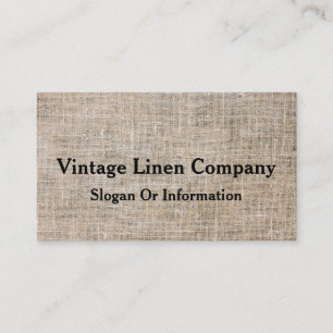 Moderne persoonlijke linen visitekaartje