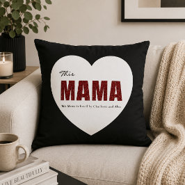 Moderne Persoonlijke Mama Hart Kussen