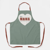 Moderne Persoonlijke Mama Hart Schort (Voorkant)
