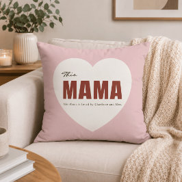 Moderne Persoonlijke Mama Hart Worpkussen Kussen