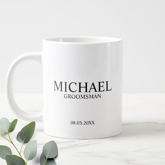 Moderne persoonlijke Mok van het groomsman koffie