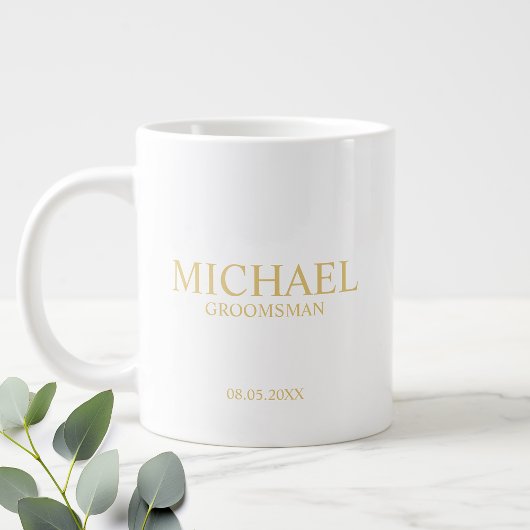 Moderne persoonlijke Mok van het groomsman koffie