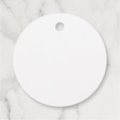 Moderne persoonlijke monogram en familienaam bedankjes labels (Achterkant)