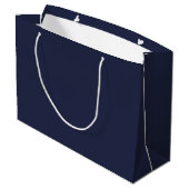 Moderne persoonlijke monogram en naam groot cadeauzakje (Achterkant Gekanteld)