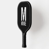 Moderne persoonlijke monogram en naam pickleball paddle (Links)