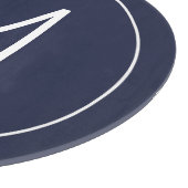 Moderne persoonlijke monogram en naam snijplank (Hoek)