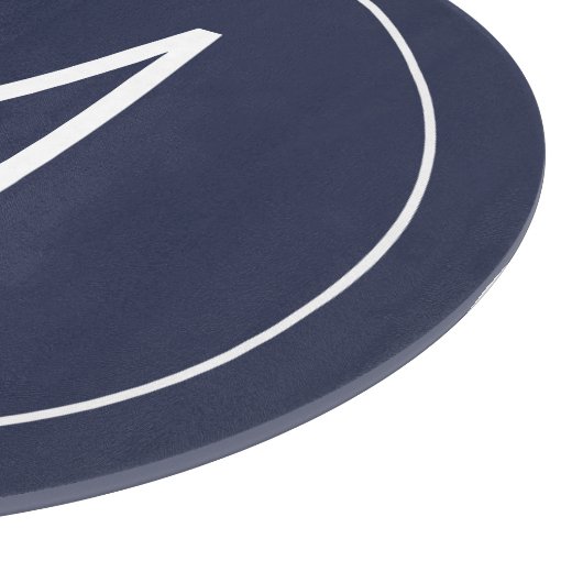 Moderne persoonlijke monogram en naam snijplank (Hoek)