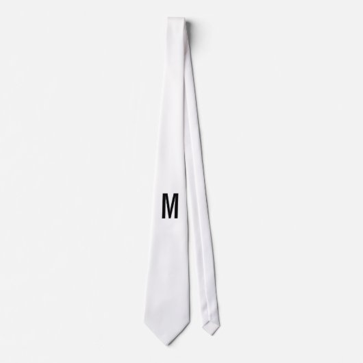 Moderne persoonlijke monogram en naam stropdas (Voorkant)