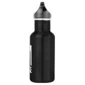 Moderne persoonlijke monogram en naam waterfles (Rechts)