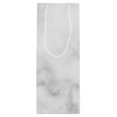 Moderne persoonlijke monogram en naam wijn cadeautas (Achterkant)