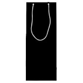 Moderne persoonlijke monogram en naam wijn cadeautas (Achterkant)