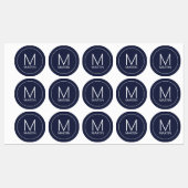 Moderne persoonlijke monogram- en naamlabels labels (Vel)