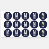 Moderne persoonlijke monogram- en naamlabels labels (Vel)