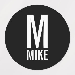 Moderne persoonlijke monogram- en naamlabels labels