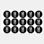 Moderne persoonlijke monogram- en naamlabels labels (Vel)