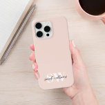 Moderne persoonlijke monogram naam Roze Case-Mate iPhone Case<br><div class="desc">Moderne persoonlijke monogram naam Roze iPhone Case</div>