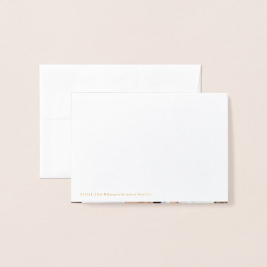 Moderne persoonlijke naam Afstuderen Foto bedankt Folie Kaarten (Met envelop)