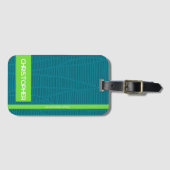 Moderne persoonlijke naam bagagelabel (Voorkant (horizontaal))