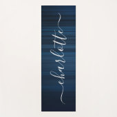Moderne Persoonlijke Naam Chic Calligrafie Yogamat (Voorkant)