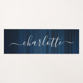 Moderne Persoonlijke Naam Chic Calligrafie Yogamat (Voorkant (horizontaal))