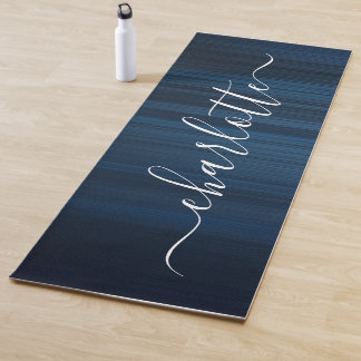 Moderne Persoonlijke Naam Chic Calligrafie Yogamat