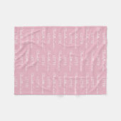 Moderne persoonlijke naam fleece Baby Blanket (Voorkant (Horizontaal))