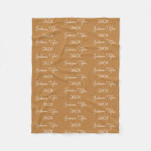 Moderne persoonlijke naam fleece Baby Blanket Deken (Voorkant)