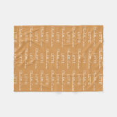 Moderne persoonlijke naam fleece Baby Blanket Deken (Voorkant (Horizontaal))