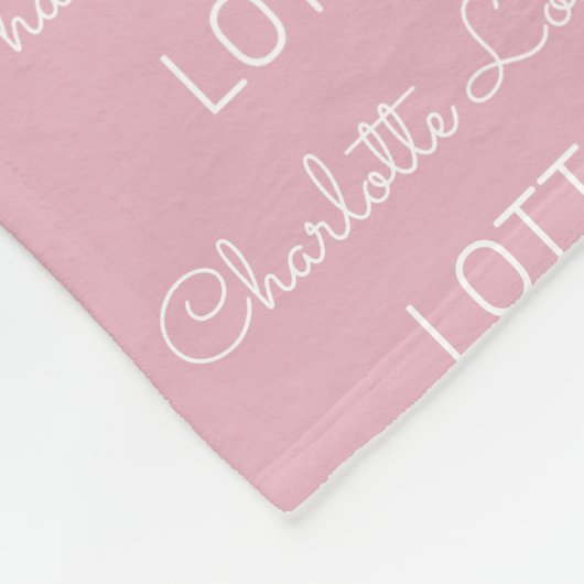 Moderne persoonlijke naam fleece Baby Blanket Deken (Hoek)