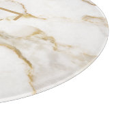 Moderne persoonlijke naam Gold Effect Marble Snijplank (Hoek)