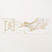 Moderne persoonlijke naam Gold Effect Marble Yogamat (Achterkant (horizontaal))