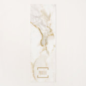 Moderne persoonlijke naam Gold Effect Marble Yogamat (Voorkant)