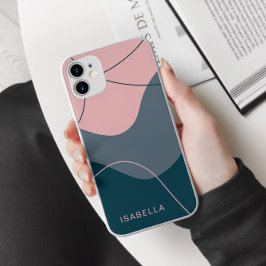 Moderne persoonlijke naam iPhone 15 pro max case