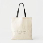 Moderne persoonlijke naam Tas Bridesmaid (Voorkant)
