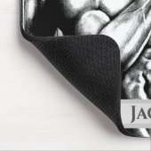 Moderne persoonlijke naam Western Cowboy Cool Art Muismat (Hoek)