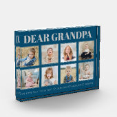 Moderne persoonlijke opa We houden van je 8-foto's Fotoblokken (Links)