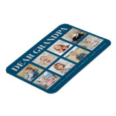 Moderne persoonlijke opa We houden van je 8-foto's Magneet (Linkerzijde)