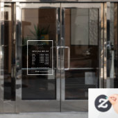 Moderne persoonlijke openinguren voor zakelijke Lo Raamsticker (Kantoordeur)