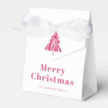 Moderne Persoonlijke Prettig Kerstfeest Roze Boom