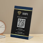 Moderne persoonlijke QR-code WiFi-netwerkwachtwoor Reclamebord Met Voetstuk