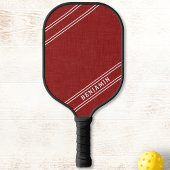 Moderne persoonlijke rode witte afspeelnaam pickleball paddle