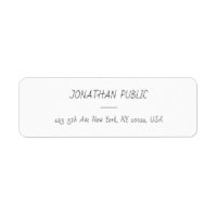 Moderne, persoonlijke Sjabloon met handschrift