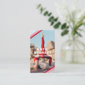 Moderne persoonlijke trainer Fitness foto Visitekaartje (Staand voorkant)