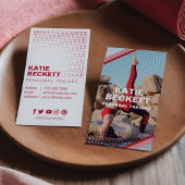 Moderne persoonlijke trainer Fitness foto Visitekaartje