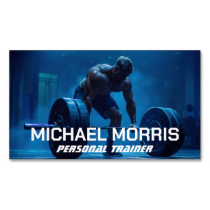 Moderne Persoonlijke Trainer Fitness Gym Coach Magnetisch Visitekaartje