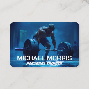 Moderne Persoonlijke Trainer Fitness Gym Coach Visitekaartje