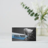 Moderne persoonlijke trainer, fitness visitekaartje (Staand voorkant)